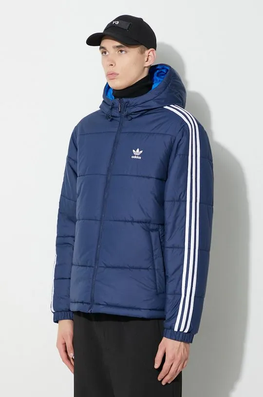 adidas Originals reversible jacket Adicolor Reversible men's blue color IL2583