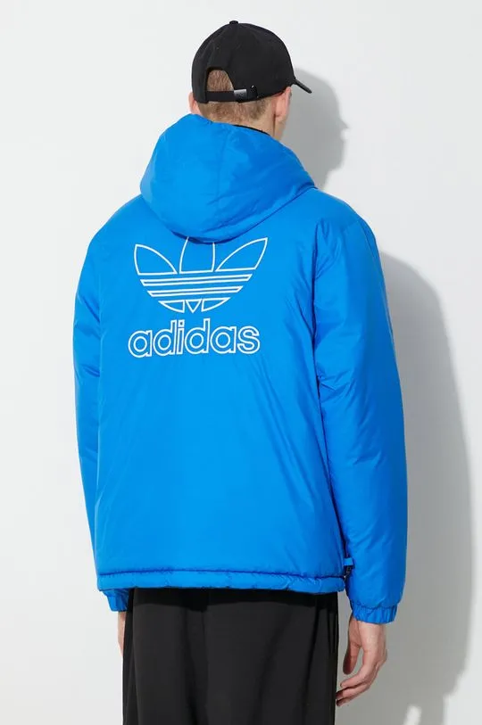 adidas Originals reversible jacket Adicolor Reversible men's blue color IL2583