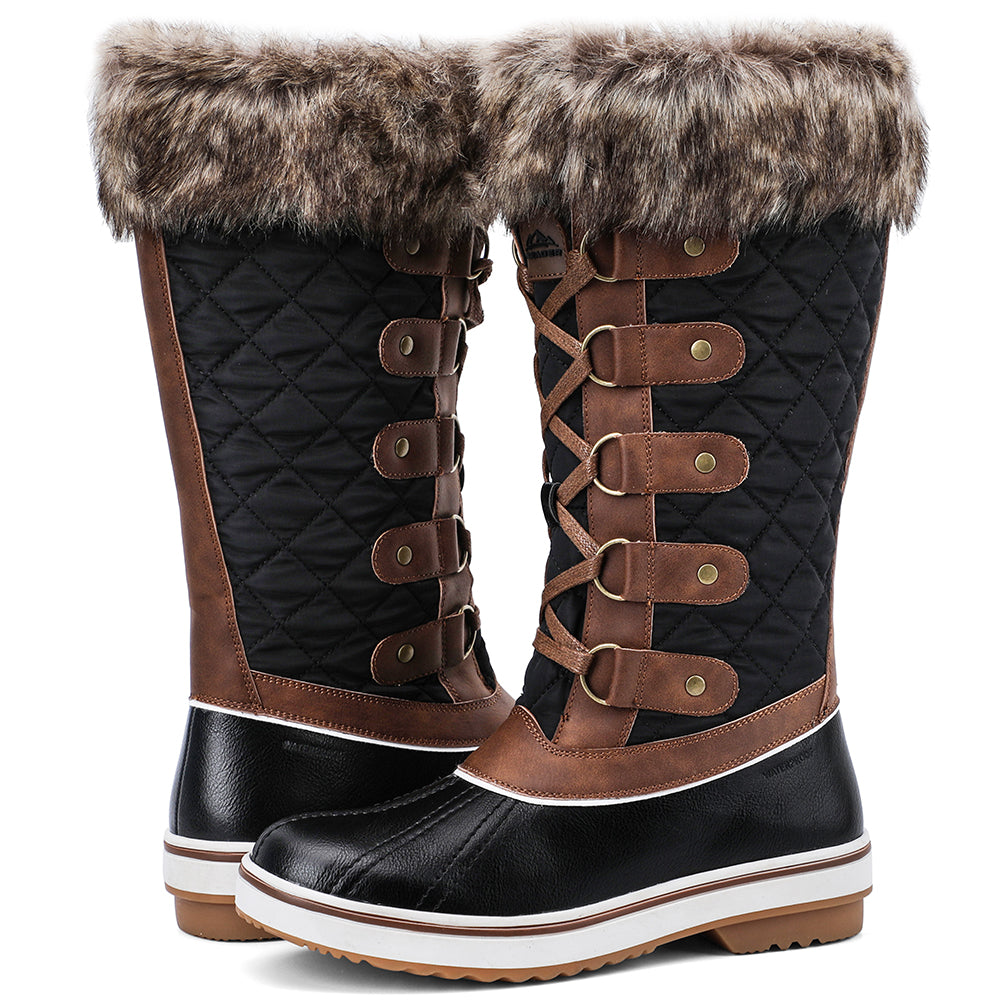 Aleader Womens Cold Weather Winter Boots, Waterproof Snow Boots, Fashion Booties, All-day Comfort, Warm