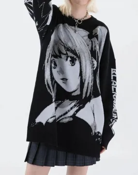 Anime Girl Knit Sweater