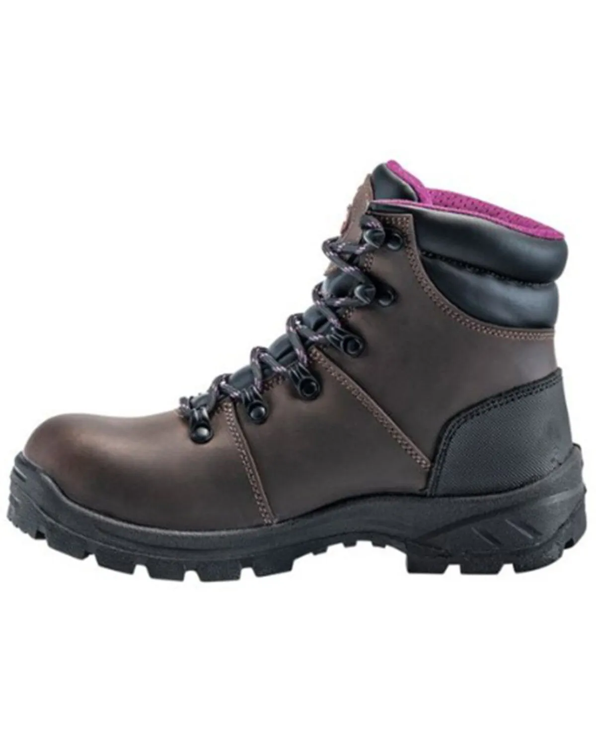 Avenger Women's Builder Mid 6" Lace-Up Waterproof Hiking Work Boot - Steel Toe