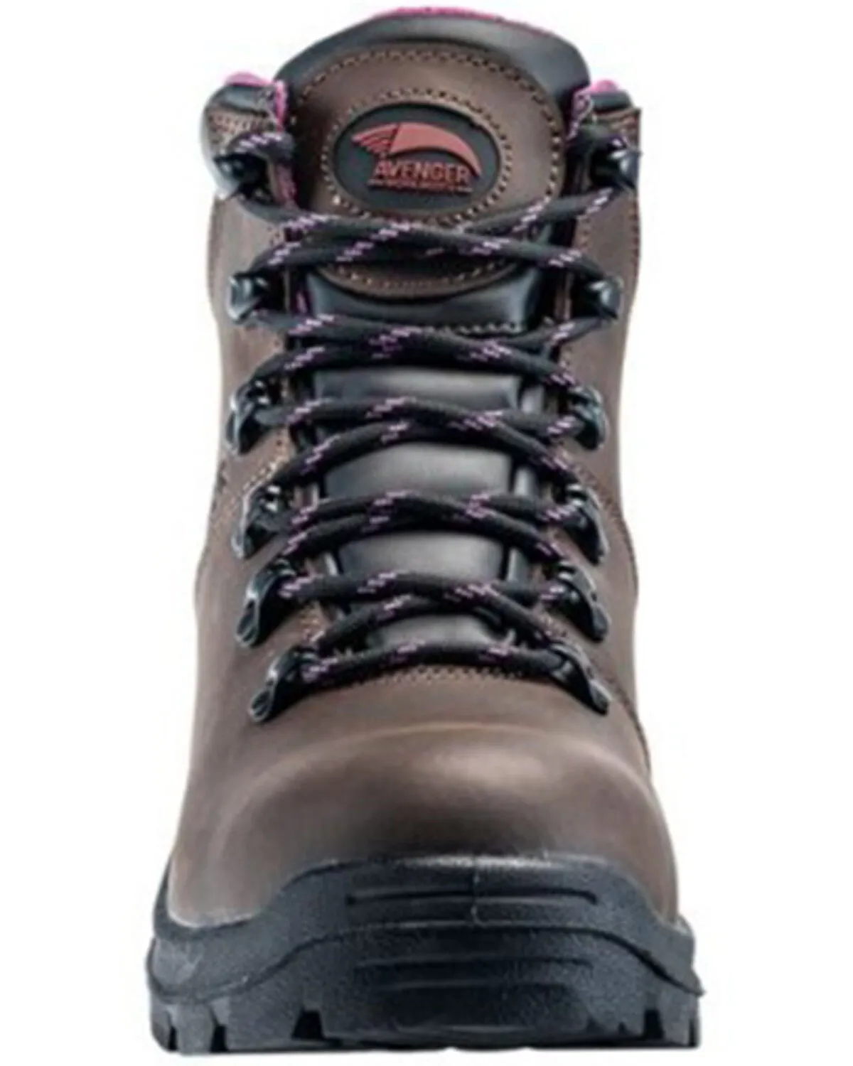 Avenger Women's Builder Mid 6" Lace-Up Waterproof Hiking Work Boot - Steel Toe