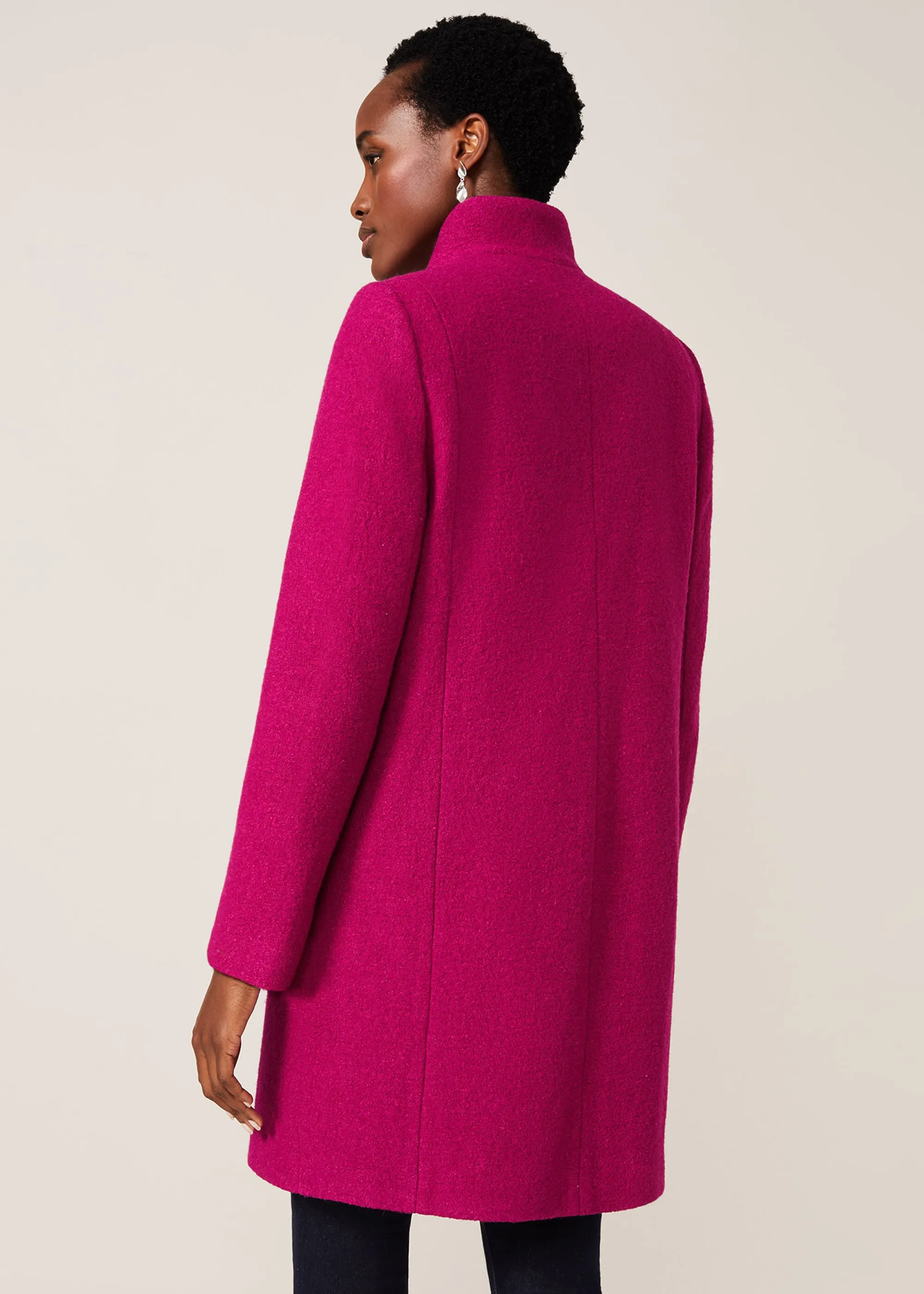 Baille Boiled Wool Coat