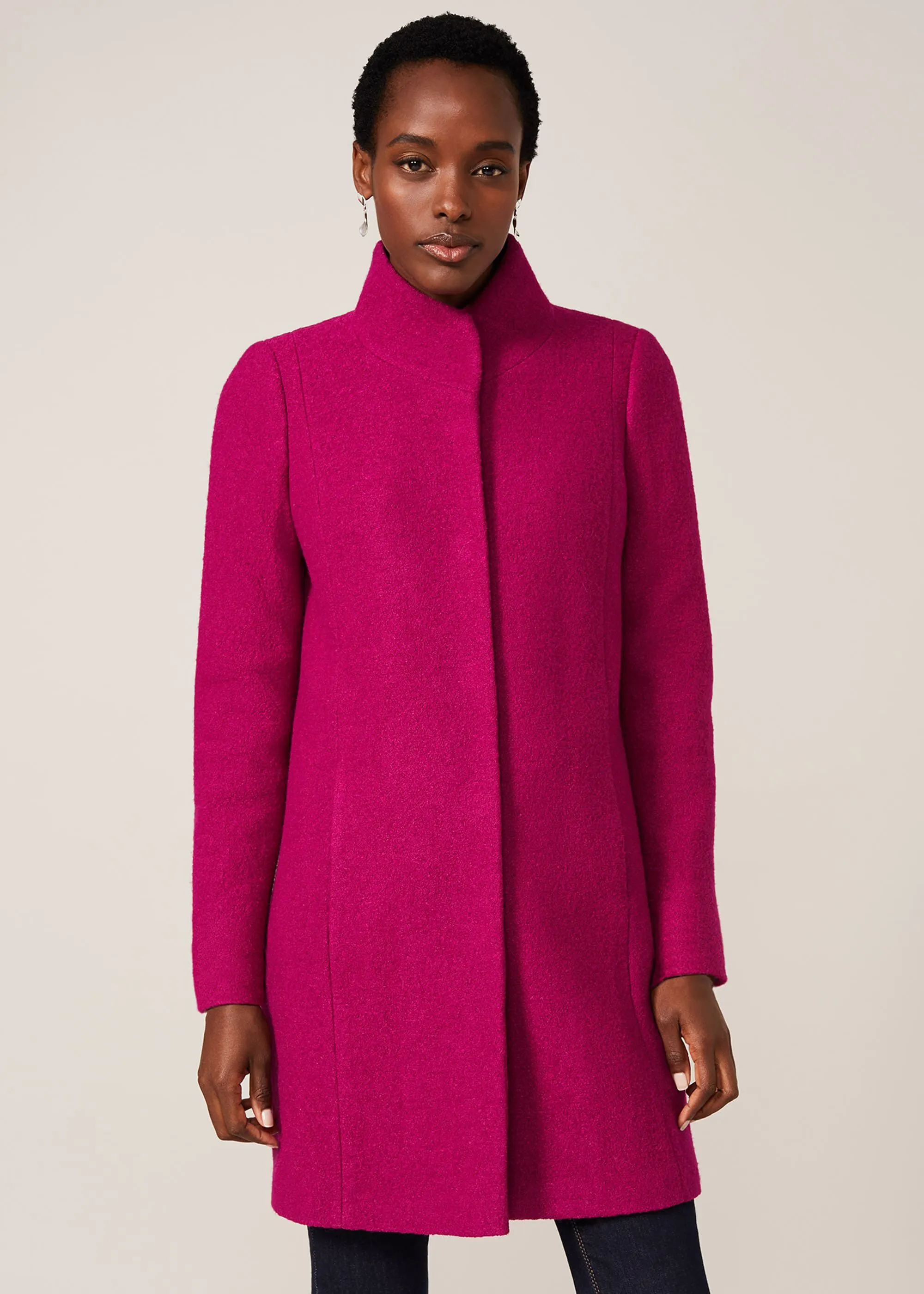 Baille Boiled Wool Coat