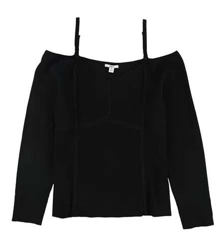 Bar Iii Womens Seam-Detail Pullover Sweater