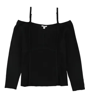 Bar Iii Womens Seam-Detail Pullover Sweater