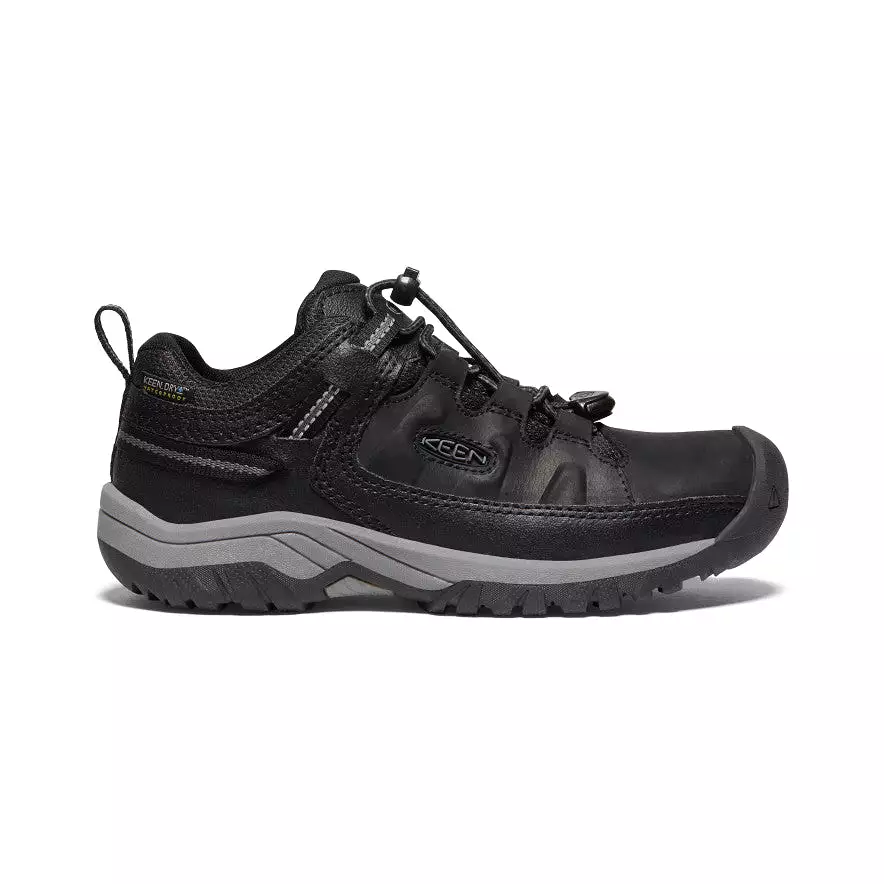 Big Kids' Targhee Waterproof Shoe  |  Black/Steel Grey