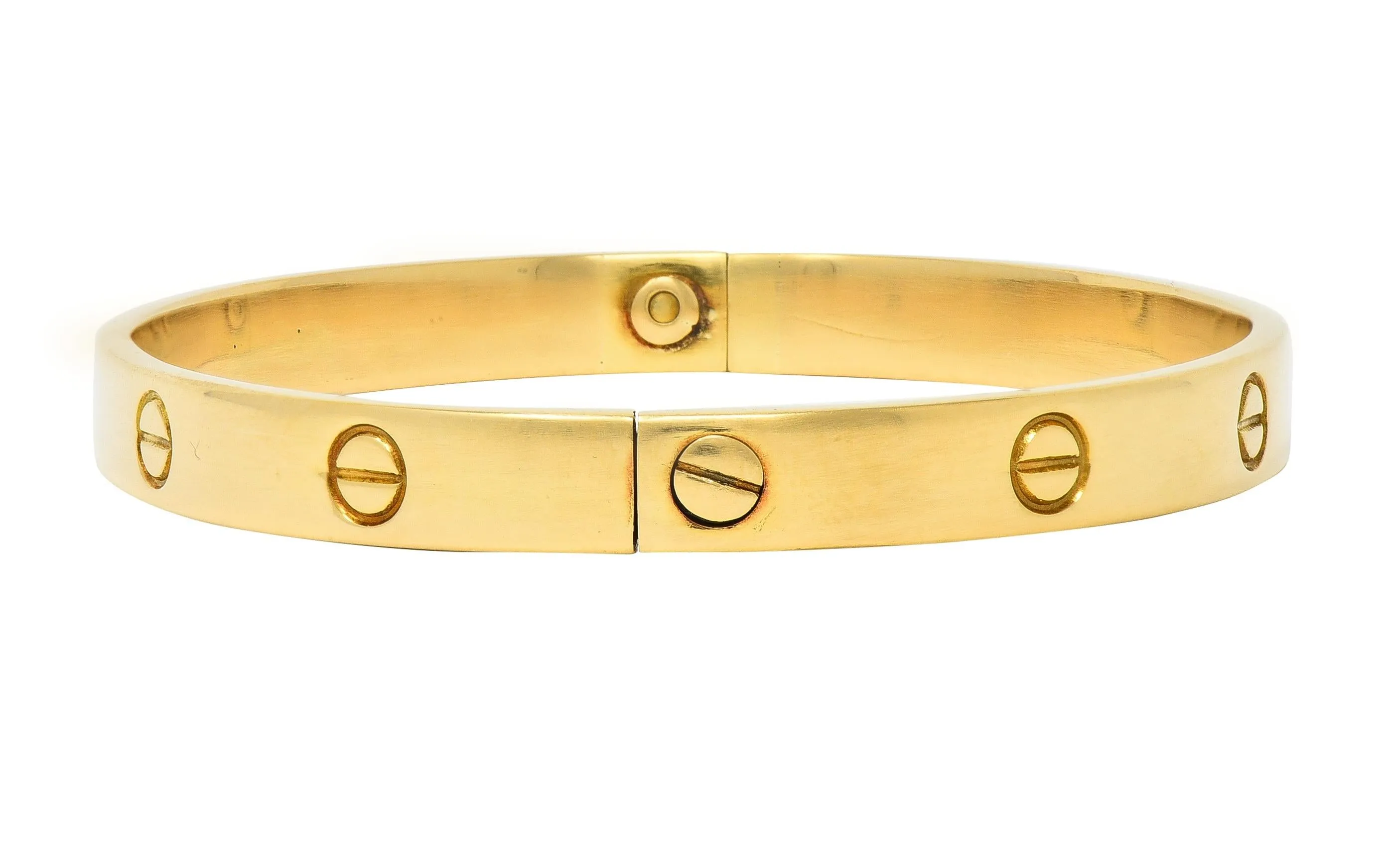 Cartier Aldo Cipullo 1970's 18 Karat Yellow Gold Love Bangle Bracelet