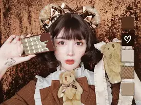 Chocolate bear Lolita hair band KC