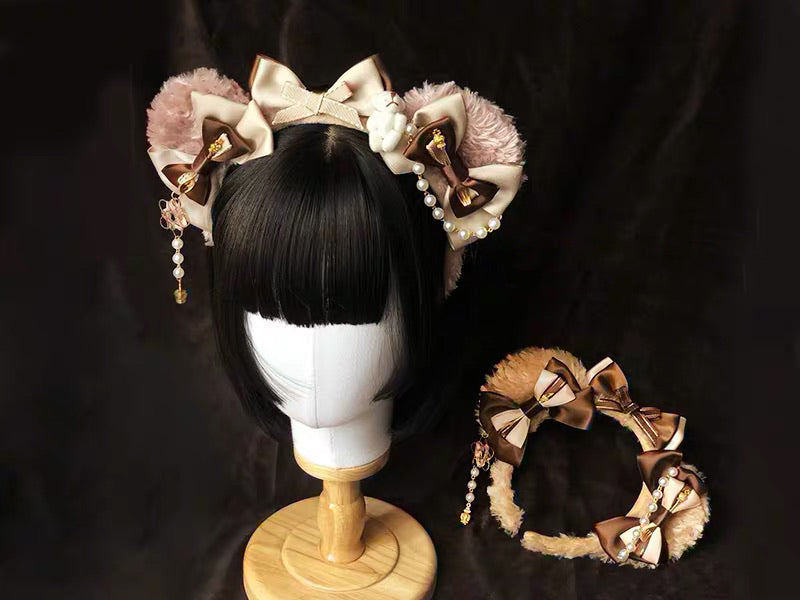 Chocolate bear Lolita hair band KC