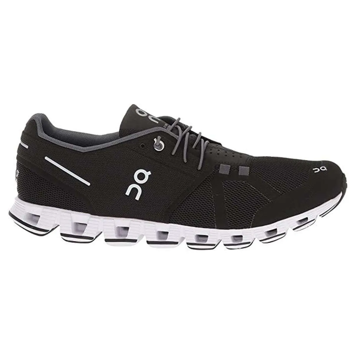 Cloud Black White Men's Mesh Low-Top Sneakers