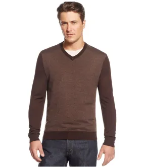 Club Room Mens Merino Wool Herringbone Pullover Sweater, TW1