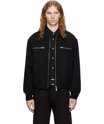 COOR Black Double Zip Pocket Jacket