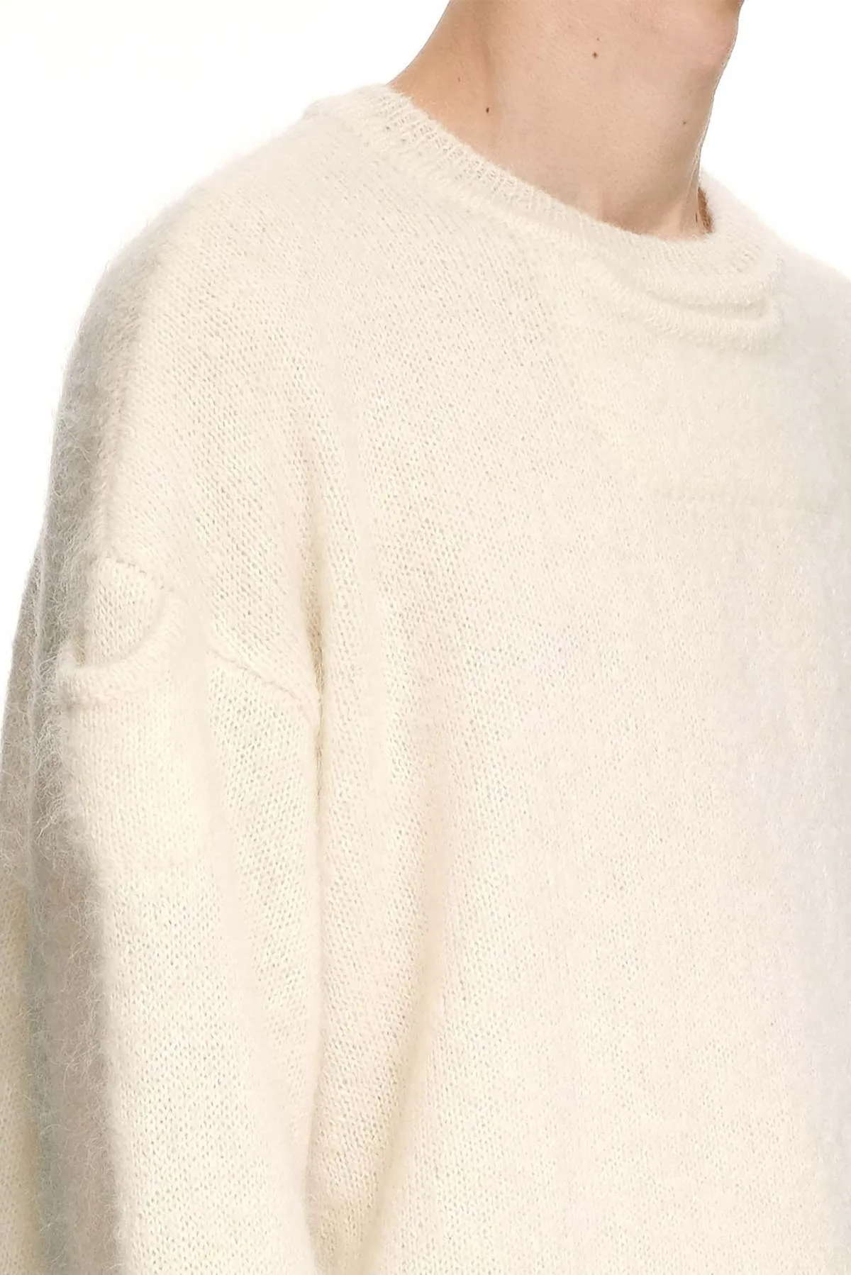 Dip Knitted Sweater - Ivory