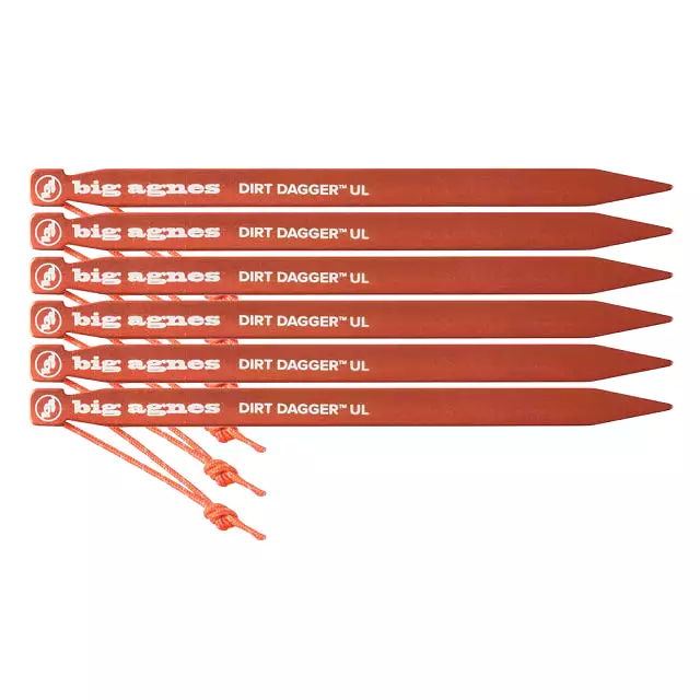 Dirt Dagger UL 6 Tent Stakes: Pack of 6