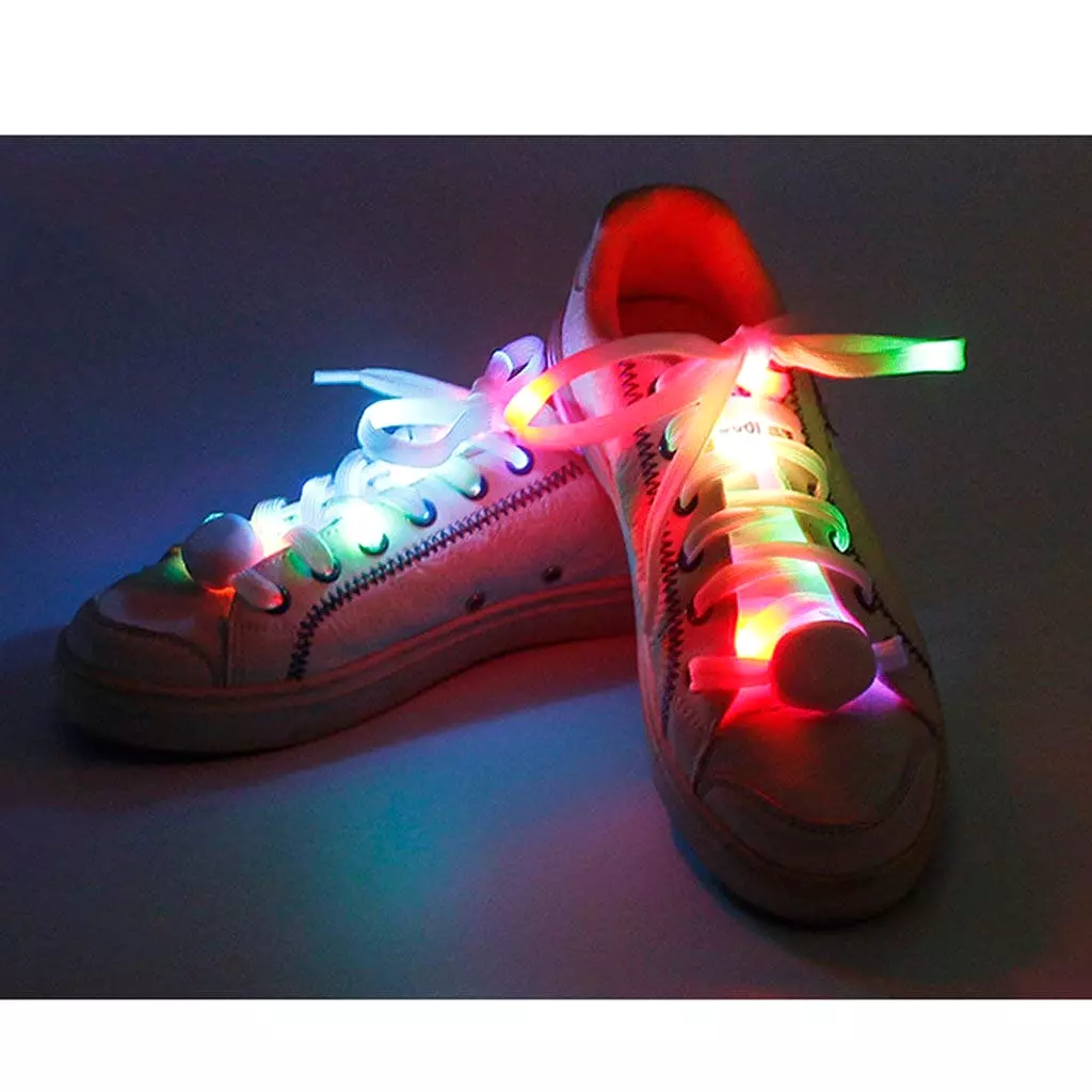 DoGeek Led Shoe Laces for Shoes Nylon Flashing Light Up Shoelace Perfect for Dancing Hip-hop Cycling Running Hiking Skating Spor