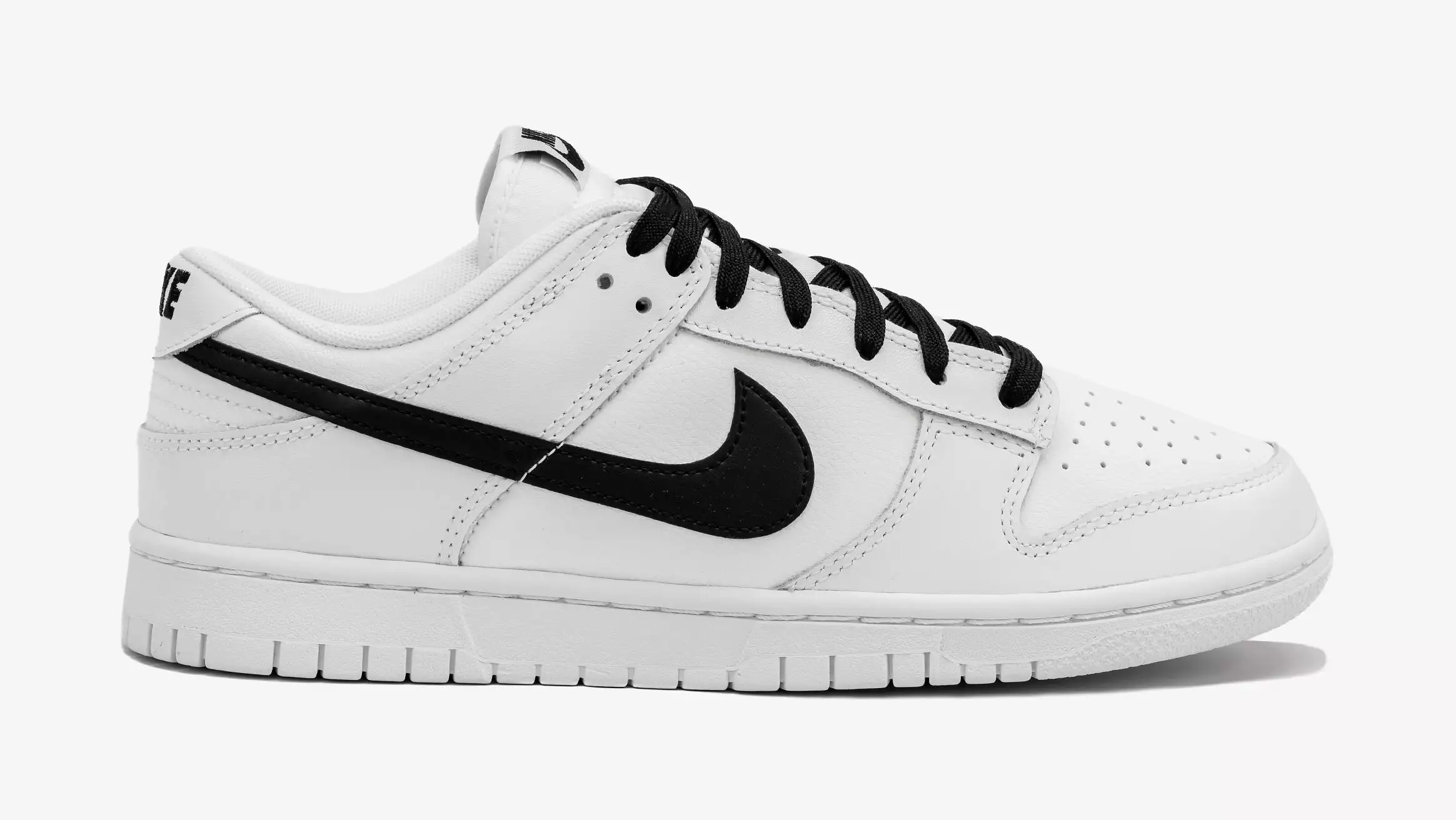 Dunk Low White Black Mens Lifestyle Shoes (White/Black) Free Shipping