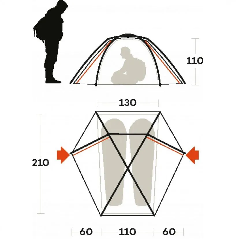 Ferrino Force 2 hiking tent