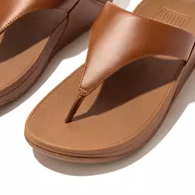 'FitFlop' Women's Lulu Leather Toe-Post Sandal - Light Tan