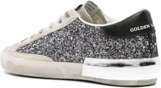 Golden Goose Baskets Superstar glitter sneakers Grey