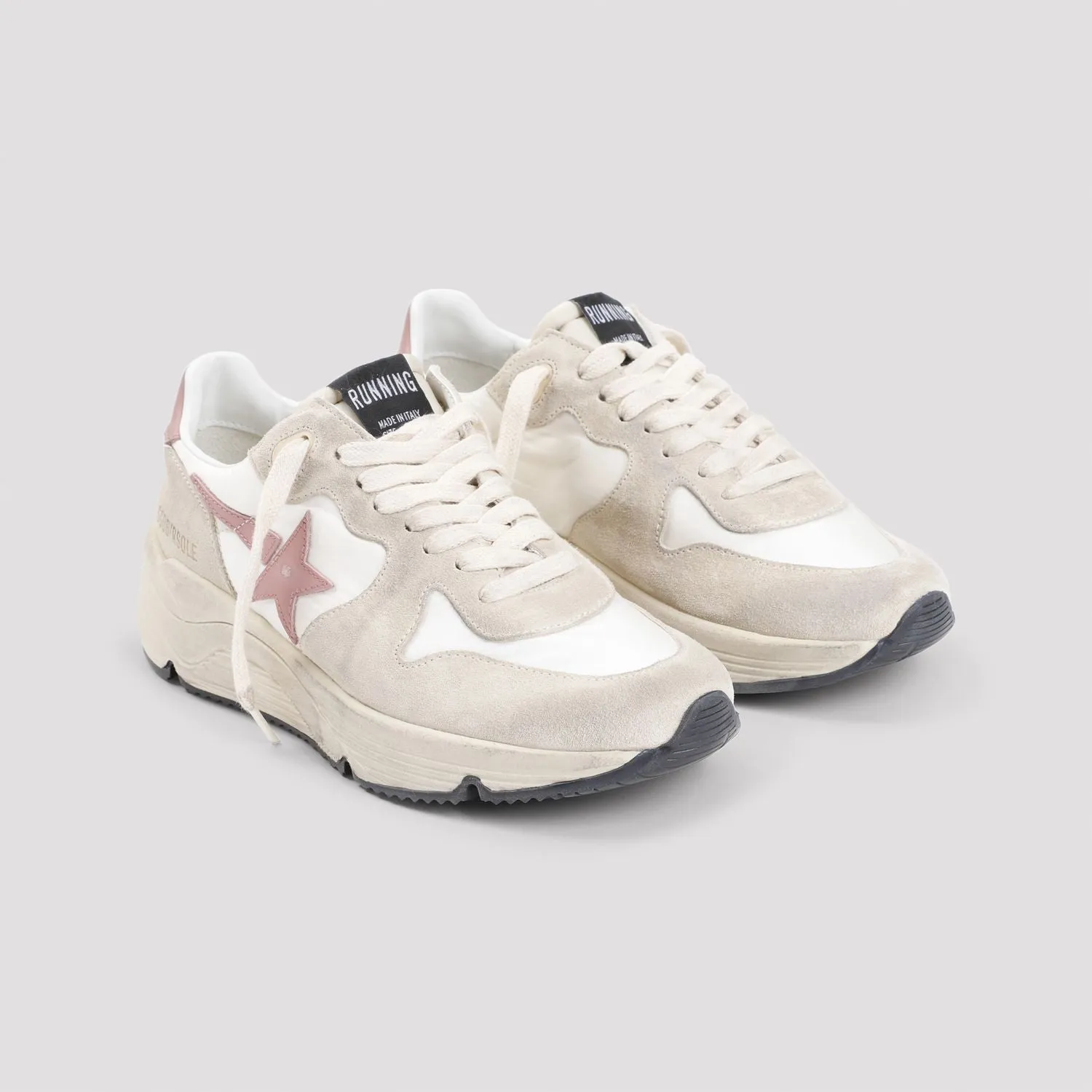 GOLDEN GOOSE Chic Beige Running Sneakers