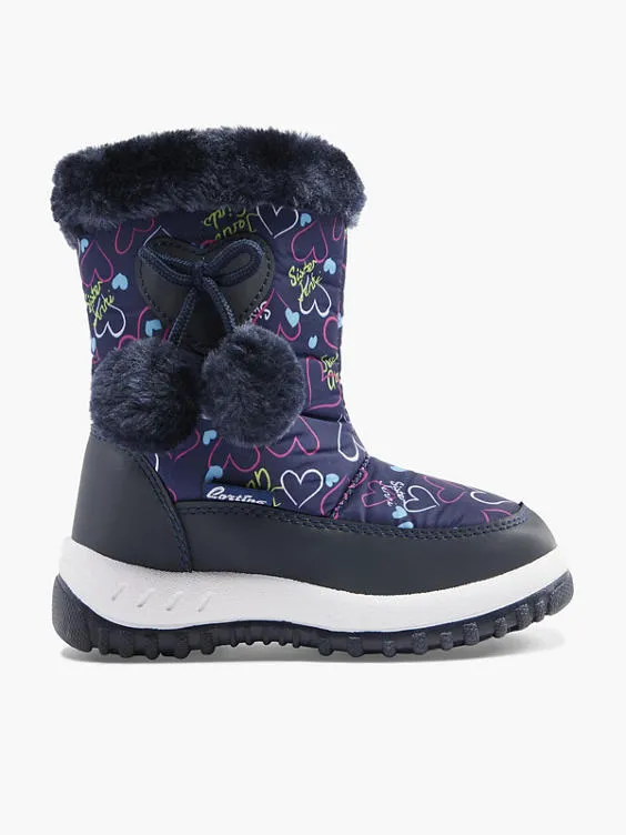 Graceland  Toddler Girl Navy Snow Boot