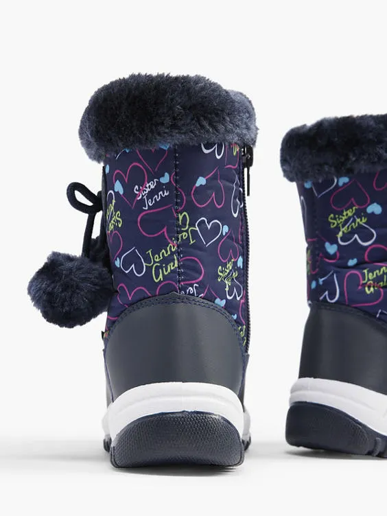 Graceland  Toddler Girl Navy Snow Boot