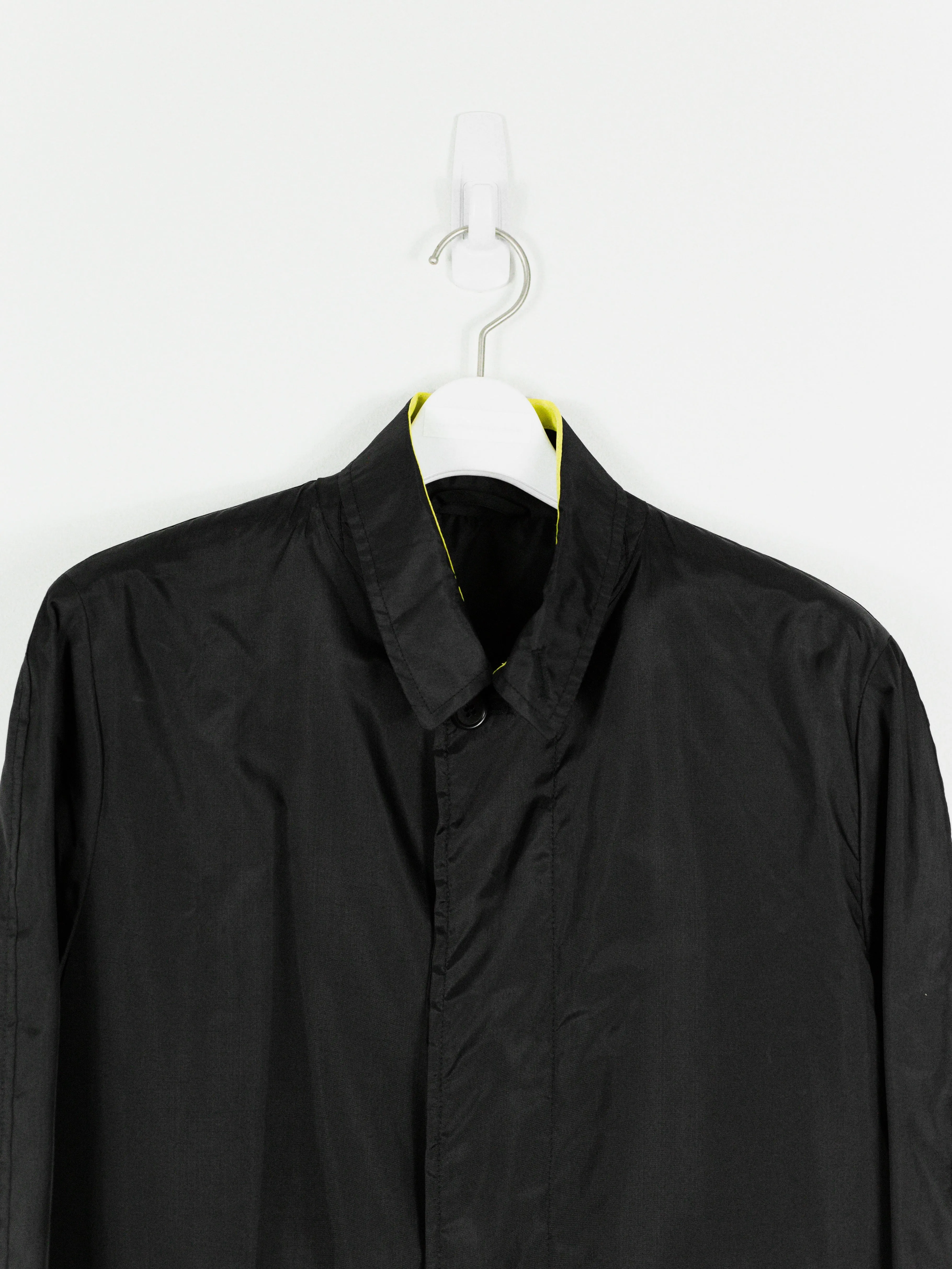 Helmut Lang SS96 Contrast Collar Technical Mac Coat