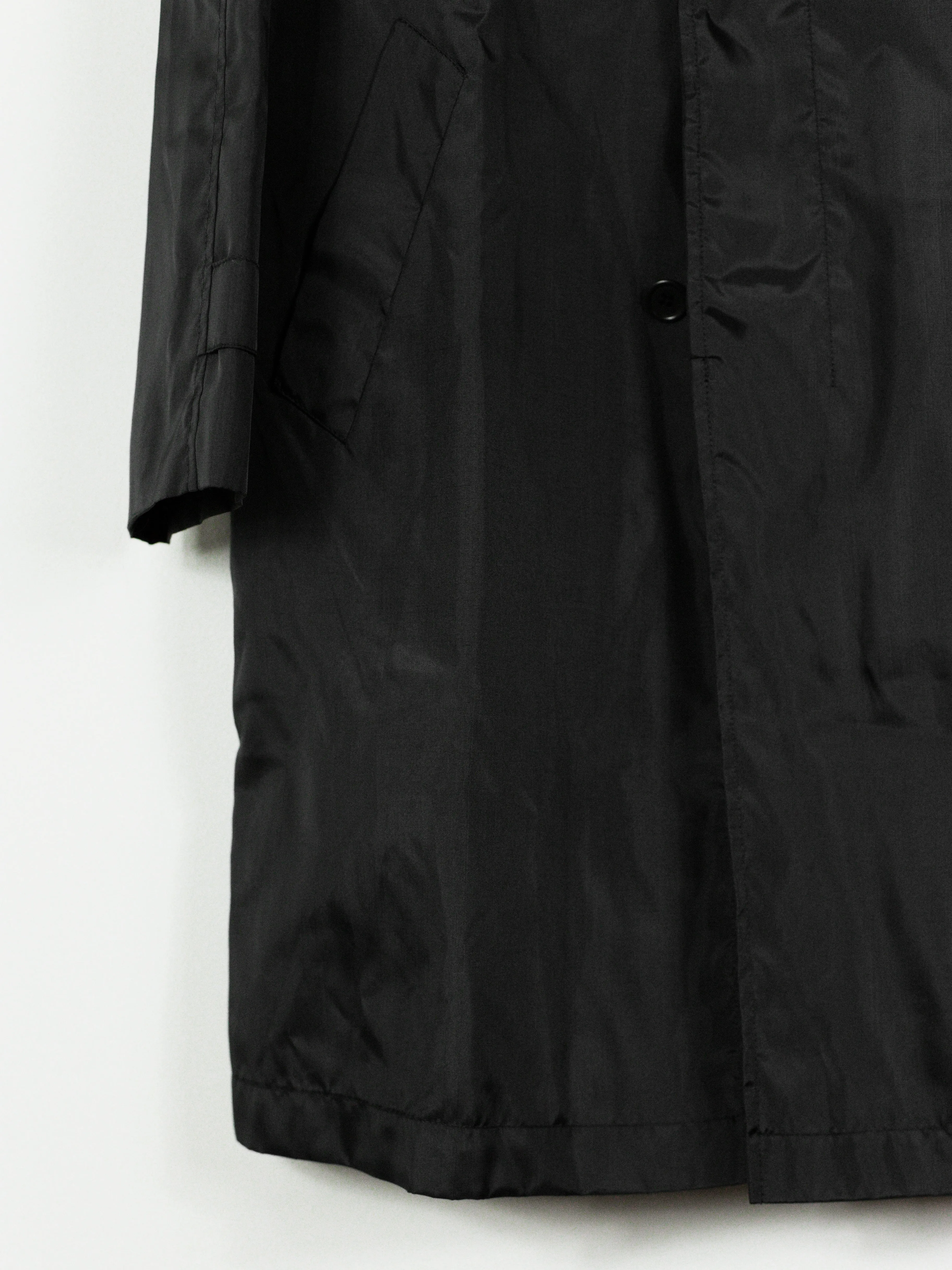 Helmut Lang SS96 Contrast Collar Technical Mac Coat