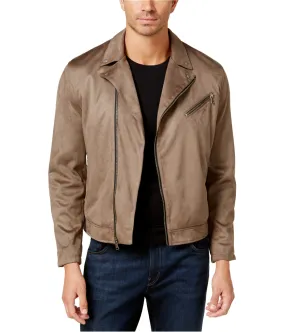 I-N-C Mens Faux Suede Motorcycle Jacket