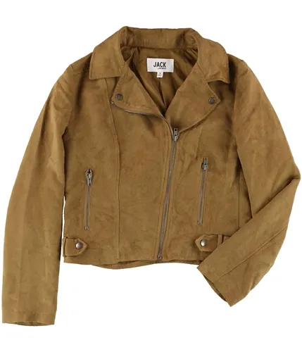 Jack Womens Faux-Suede Moto Motorcycle Jacket