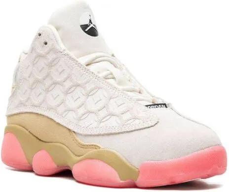 Jordan Kids Jordan 13 Retro Low suede sneakers Neutrals