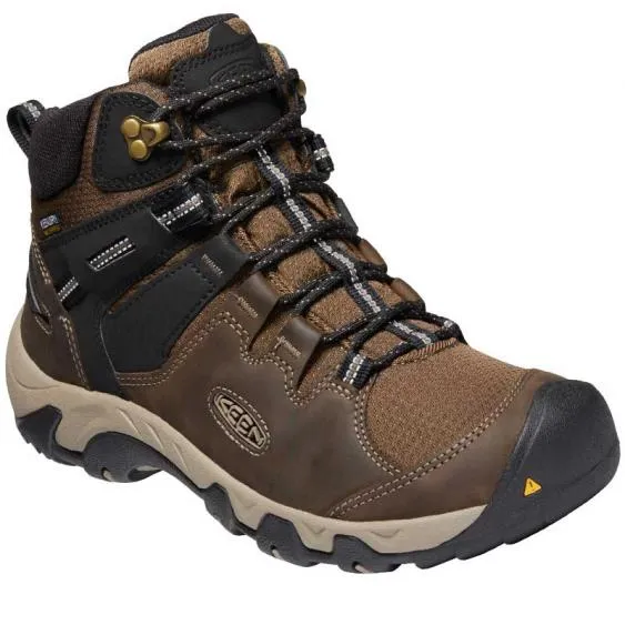 Keen Mens Steen Waterproof Hiking Boot- Canteen/Black