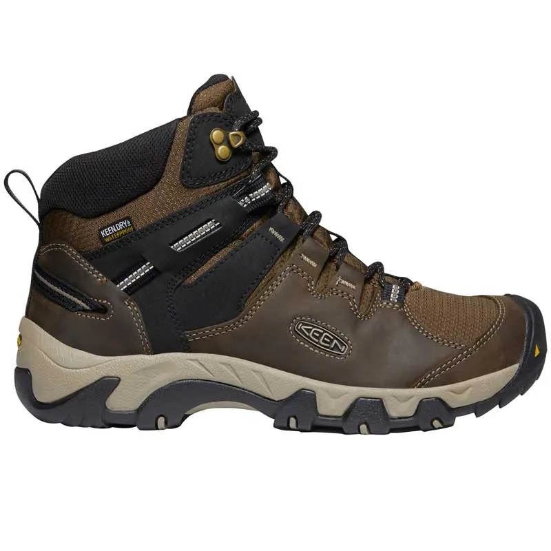 Keen Mens Steen Waterproof Hiking Boot- Canteen/Black