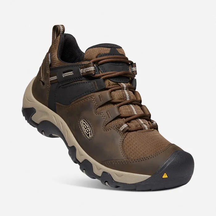 Keen Mens Steens Low Waterproof Hiking Shoe- Canteen/Brindle