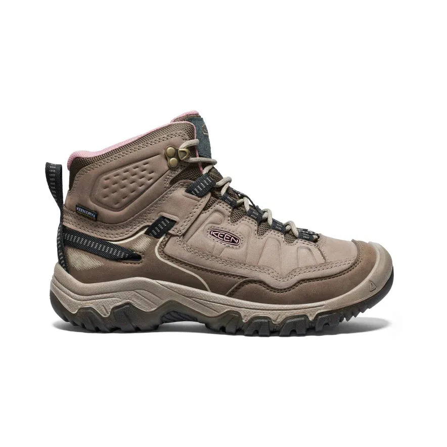 Keen Women's Targhee IV Waterproof Hiking Boot in Brindle Nostalgia Rose