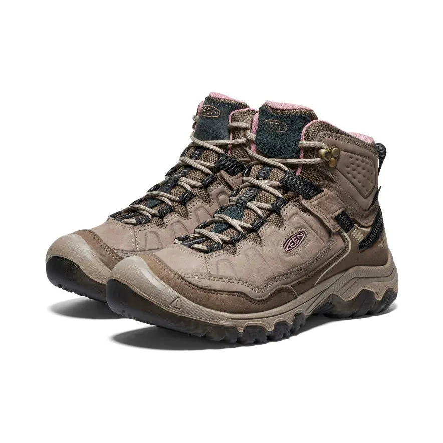 Keen Women's Targhee IV Waterproof Hiking Boot in Brindle Nostalgia Rose