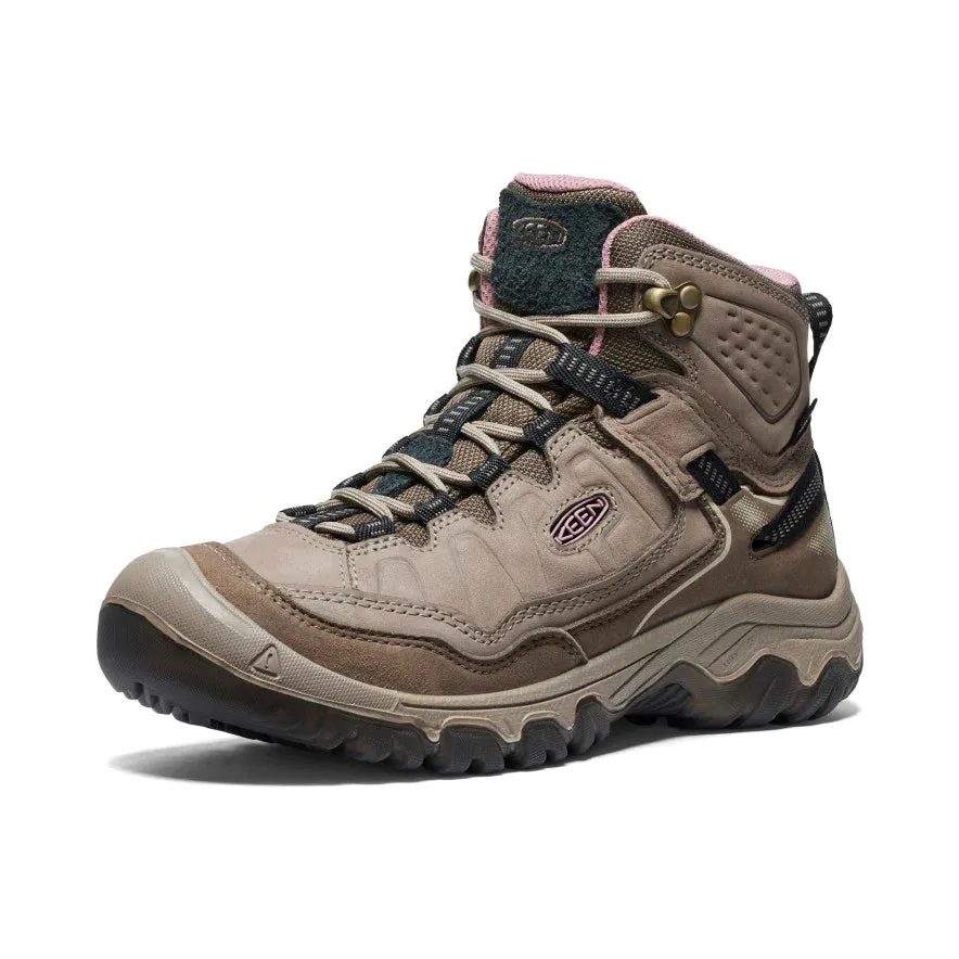 Keen Women's Targhee IV Waterproof Hiking Boot in Brindle Nostalgia Rose