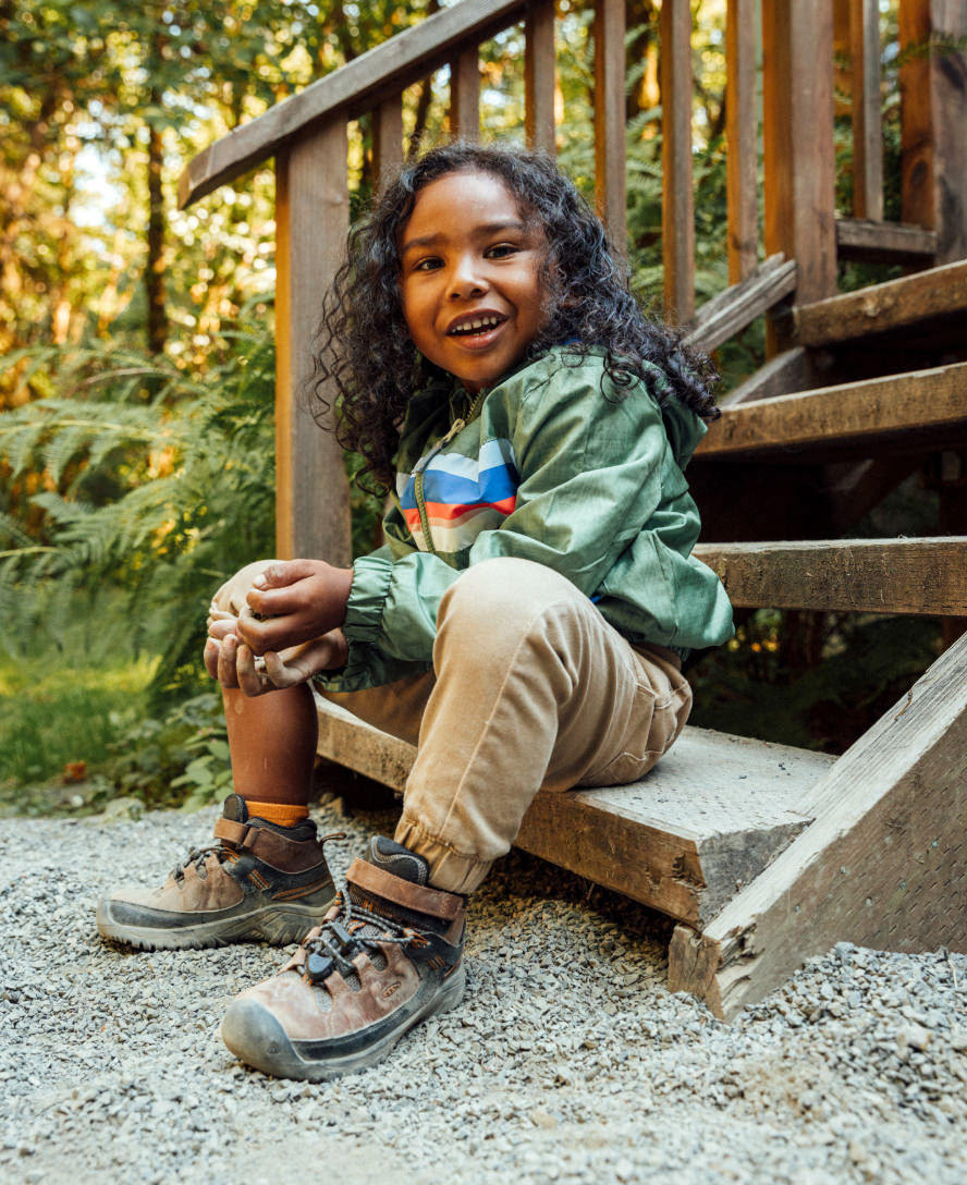 Little Kids' Targhee Waterproof Boot  |  Dark Earth/Golden Brown