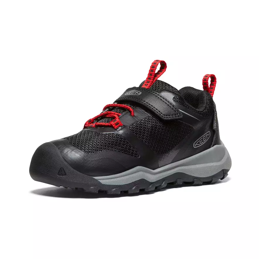 Little Kids' Wanduro Waterproof Shoe  |  Black/Ribbon Red