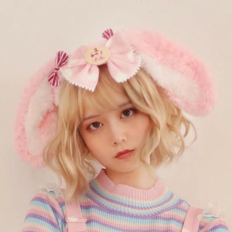 Lolita strawberry rabbit / cake bear KC hair band