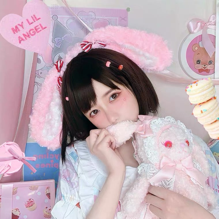 Lolita strawberry rabbit / cake bear KC hair band