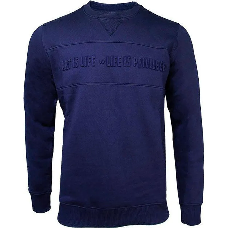 Men's Stealth Crewneck Sweater, Navy