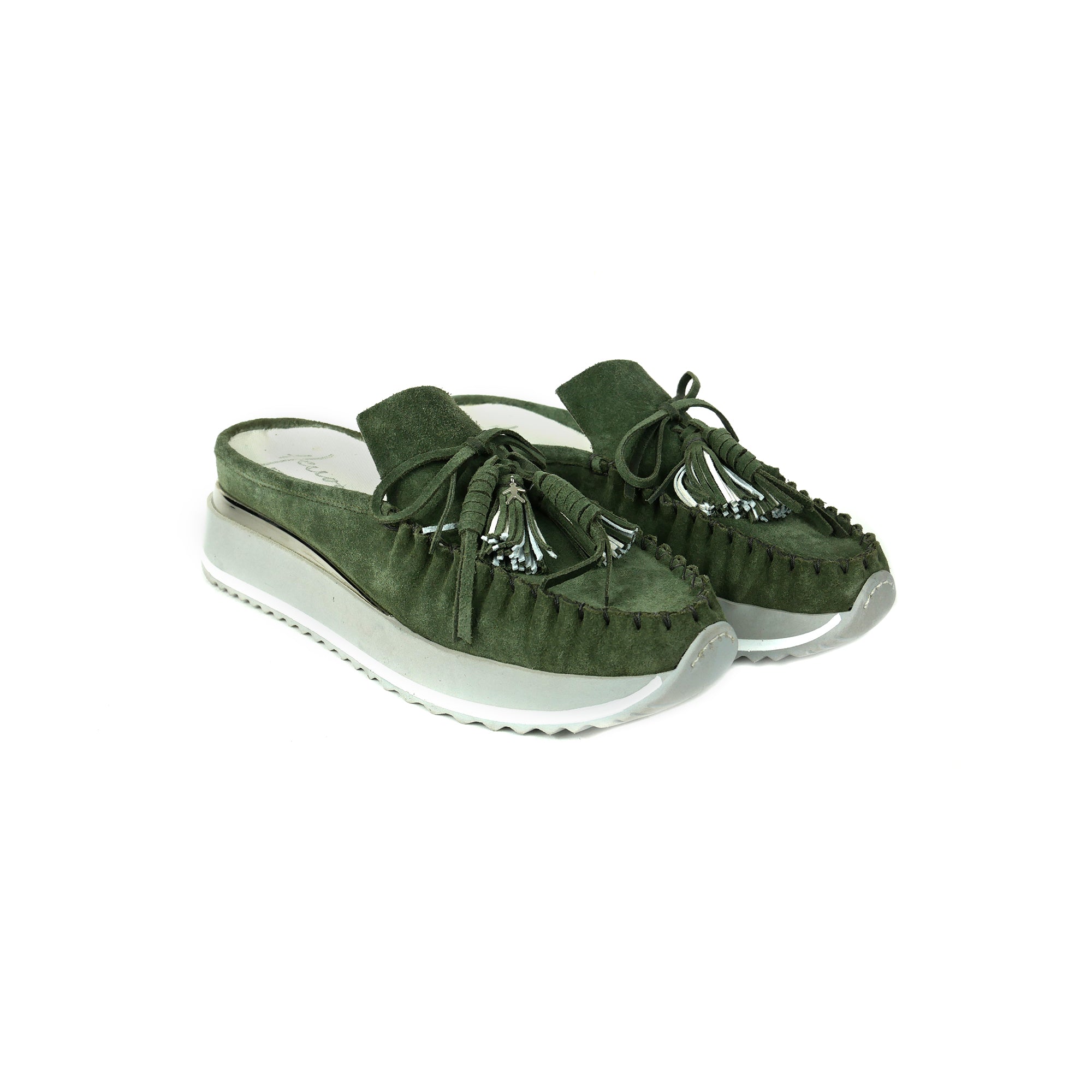 Mocker Slipper Suede Ivy Green