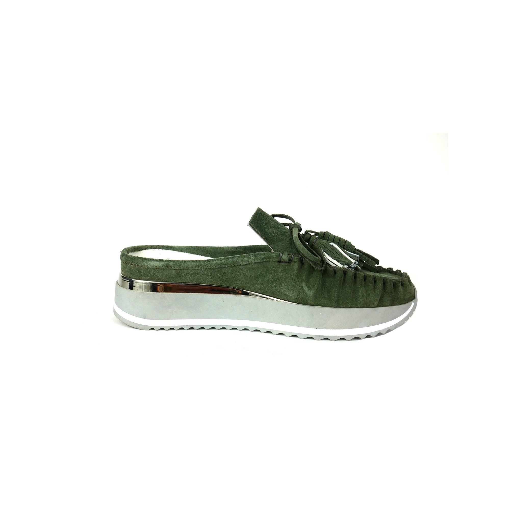 Mocker Slipper Suede Ivy Green