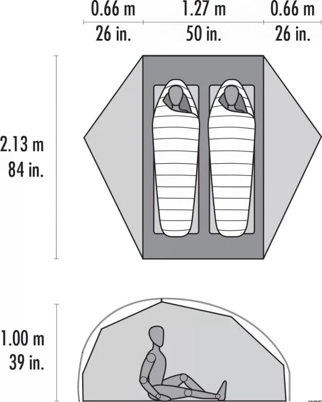 MSR FreeLite 2 V3 ultralight hiking tent