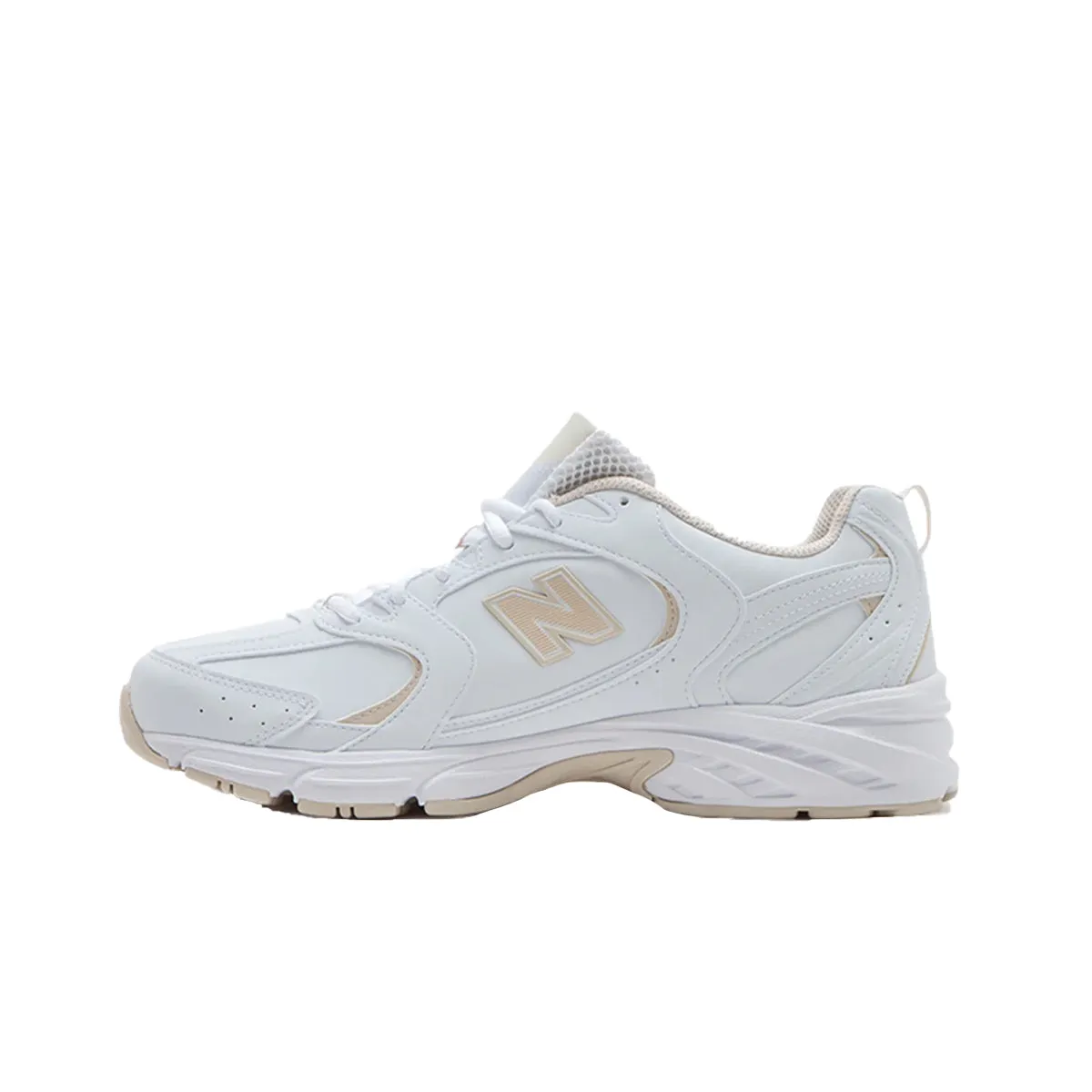 New Balance Mens 530 Running Sneakers MR530SYA White/Calm Taupe