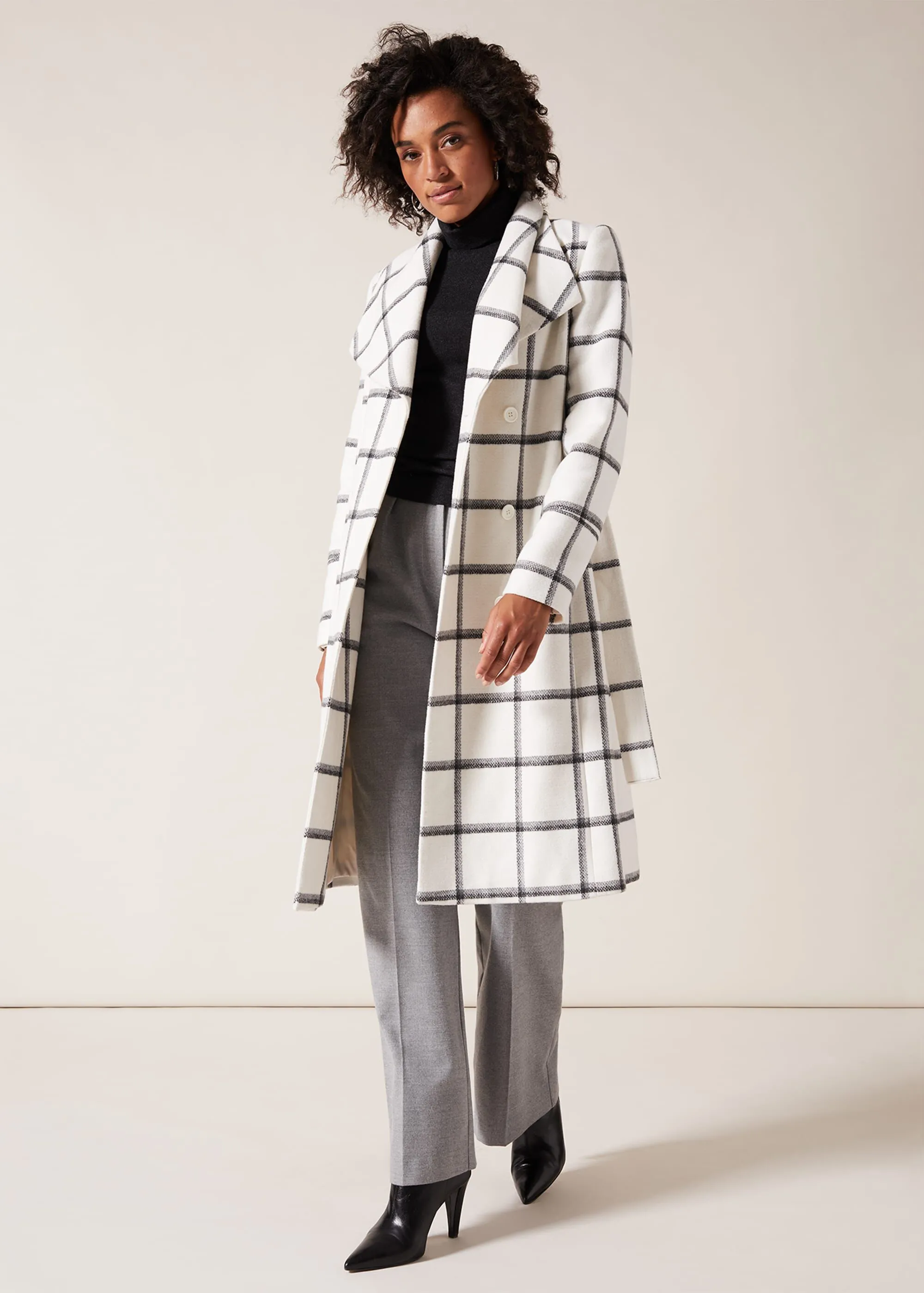 Nicci Check Coat