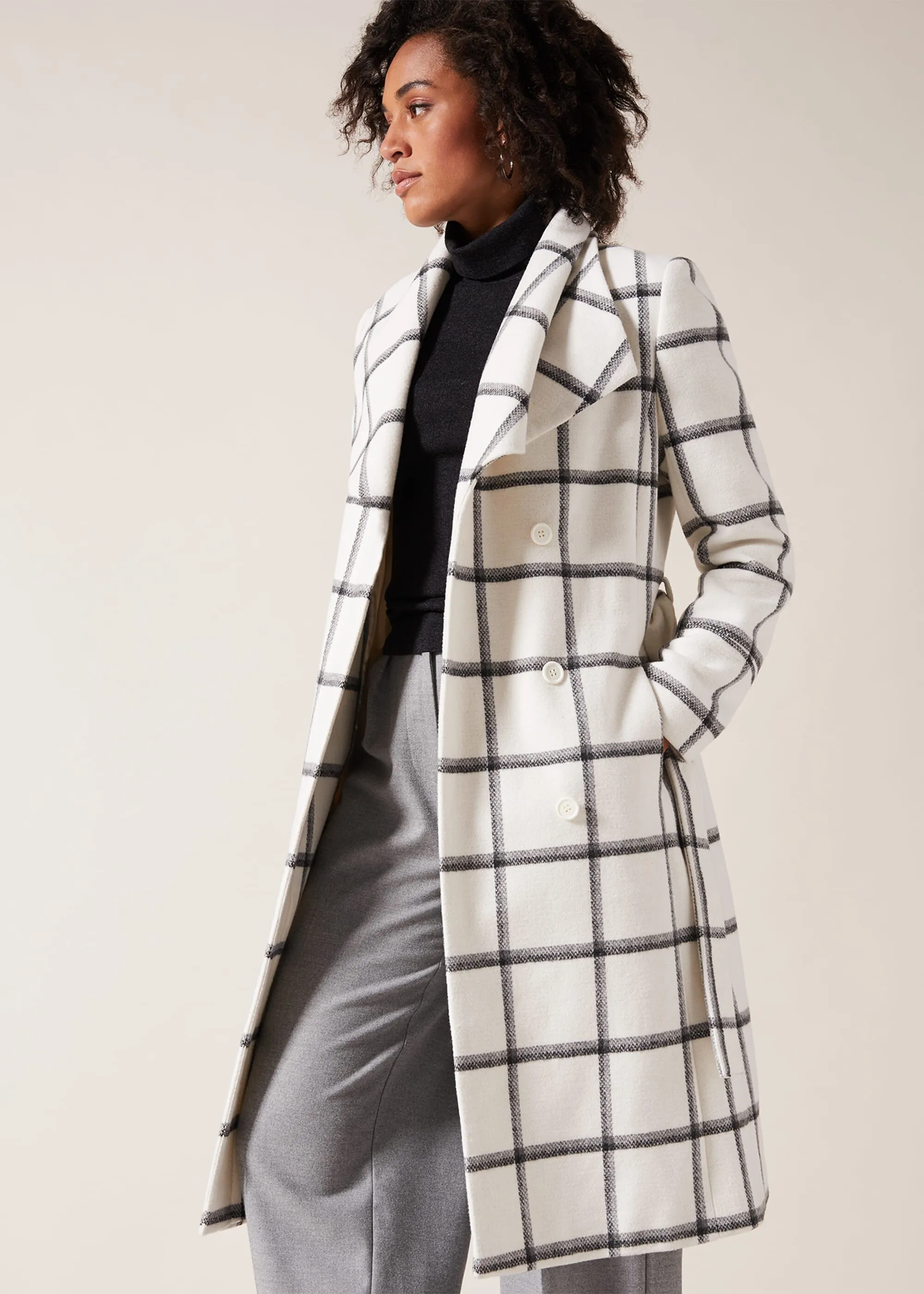 Nicci Check Coat