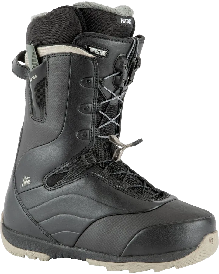 Nitro Crown TLS Womens Snowboard Boots Black 2022 | Snowboard Boots Womens | Snow Skiers Warehouse